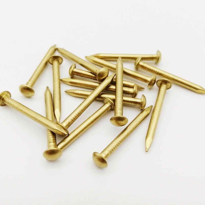 

25/50/100pcs Brass Bronze Dia=1.2-3mm L=8-55mm Iron Small Mini Round Head Nail Tack for Jewelry Box Hinge 1.2x8mm 100pcs латунный