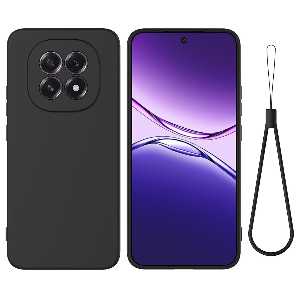 For Oppo A5 5G/Oppo F29 5G Liquid Silicone Case Phone Back Cover with Hand Strap