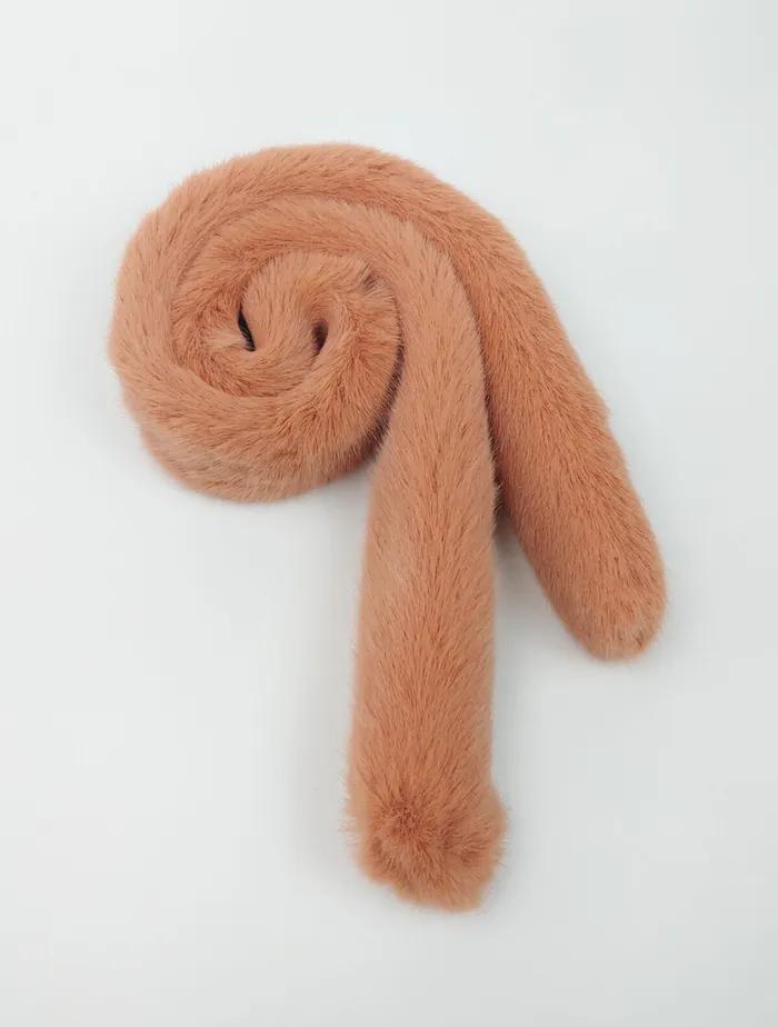 Lara Fur Scarf Petit-Peach