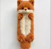 Cute Little Fox Plush Pencil Case - Soft and Adorable Stationery Storage for Students