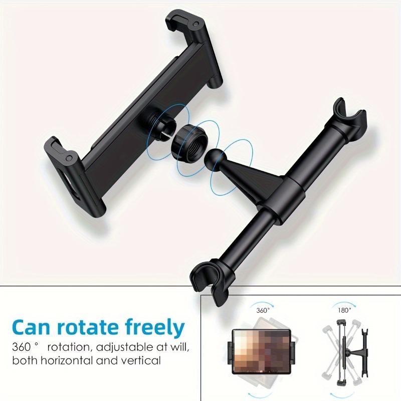 1pc Car Seat Backrest Phone Holder, Adjustable Rotating Phone and Tablet Holder for Car Rear Seat, Automotive Accessories