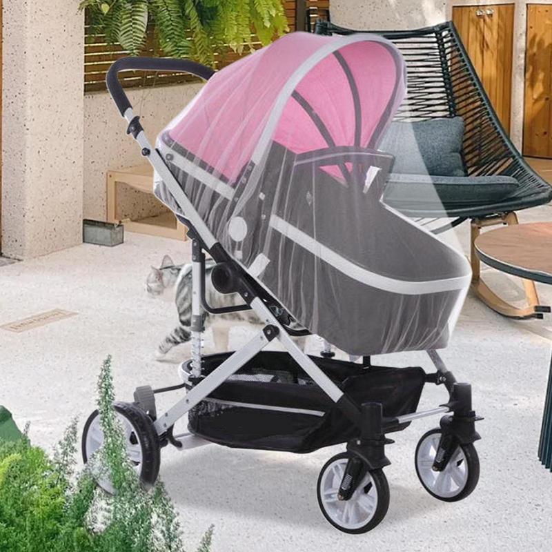 Safe Baby Crib Netting Mosquito Net Baby Pushchair Anti-bug Netting Infant Protection Mesh Stroller Accessories Stroller Net