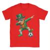 Funny Leprechaun Palying Soccer Player St Patricks Day T Shirt Summer Cotton TShirts For Unisexs Hippie Tshirt ShortSleeve Tops