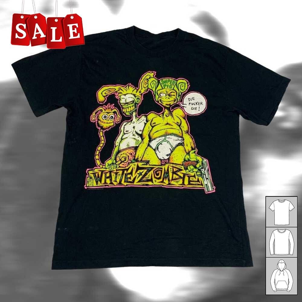 

New White Zombie Gift For Fans Men All Size TShirt TH478 Unisex T-Shirt S
