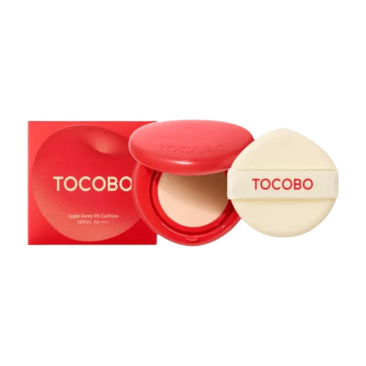 TOCOBO Apple Dewy Fit Cushion No.19 Cream Hydrating Glow Foundation 15g + Refill 15g