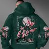 Unisex Hooded Sweatshirt With Vintage Print Loose Fit Long Sleeve Pullover Winter Casual Wear