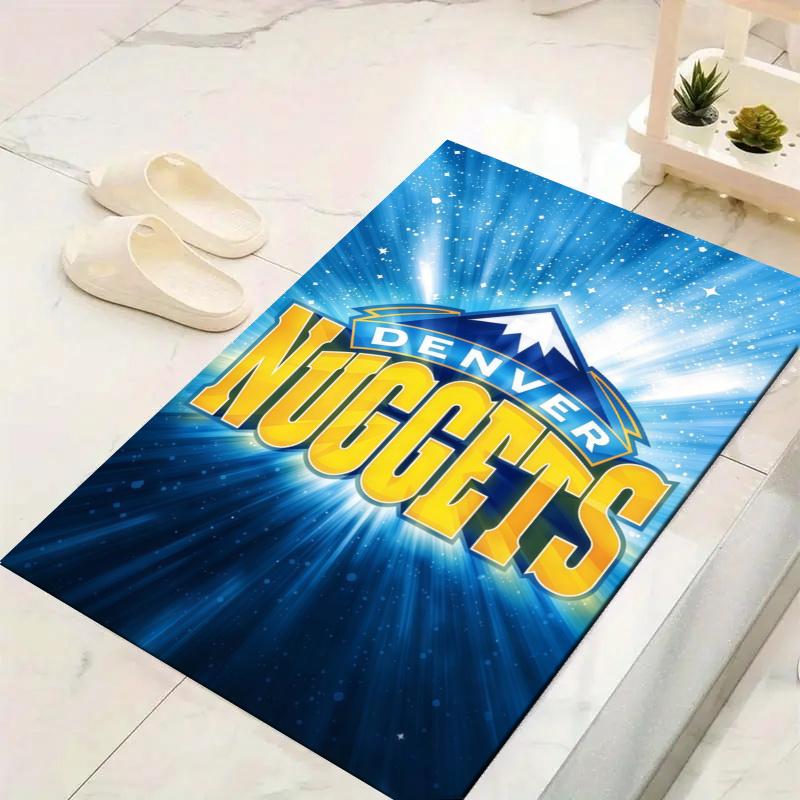 Denver Nuggets Logo Carpet Rug for Living Room Bedroom Home Sofa Decoration,Kids play Non-slip Floor Mat