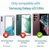 Verre Trempé - BOOLING - Samsung Galaxy S23 Ultra - Protection Intégrale - Résistant aux Rayures - 2 Pièces