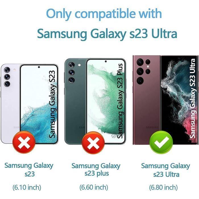 Verre Trempé - BOOLING - Samsung Galaxy S23 Ultra - Protection Intégrale - Résistant aux Rayures - 2 Pièces