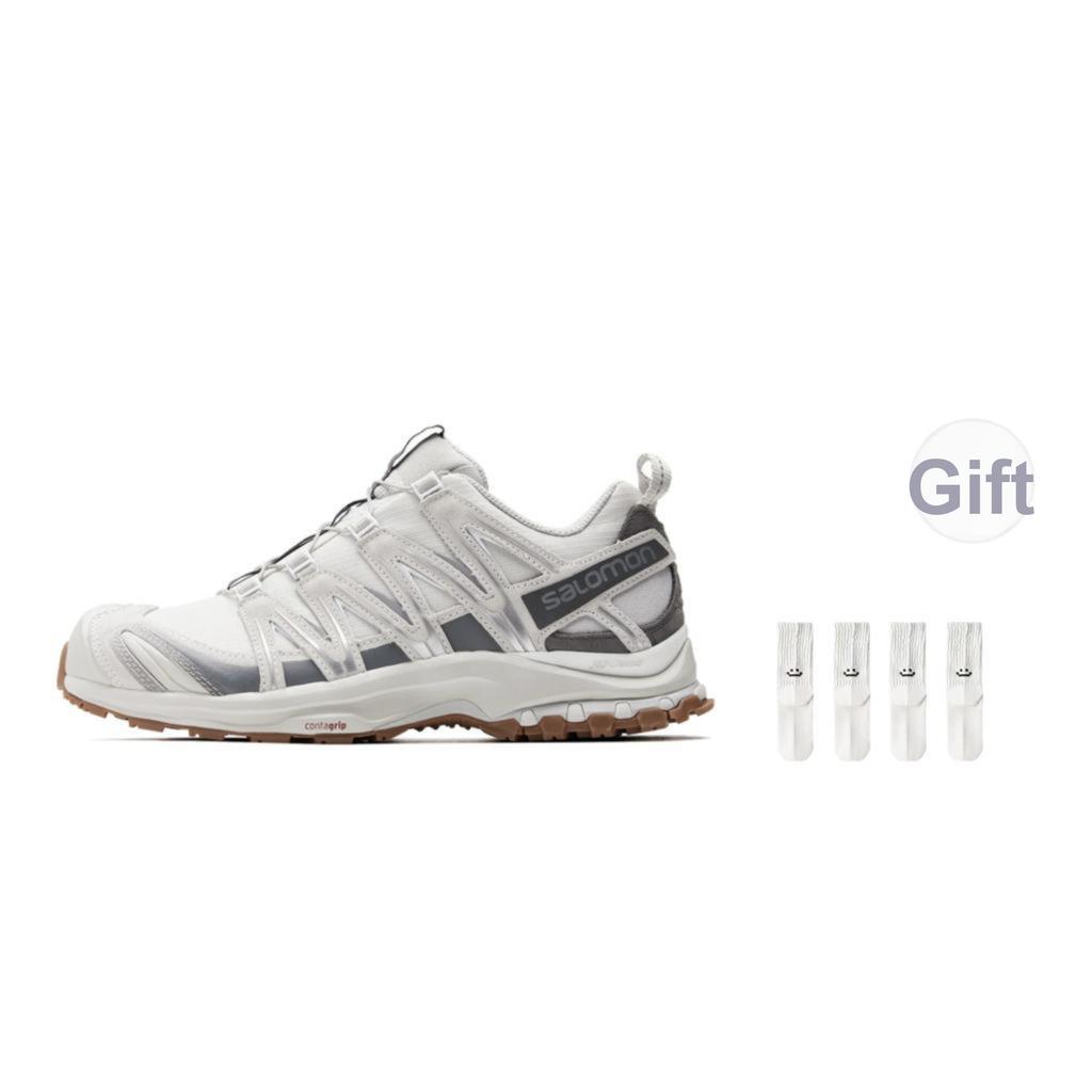 SALOMON Xa Pro 3D Suede Mesh Minimalist Comfortable Low-Top Outdoor Functional Shoes Unisex Shoes Gray White Feather-Gray 472436