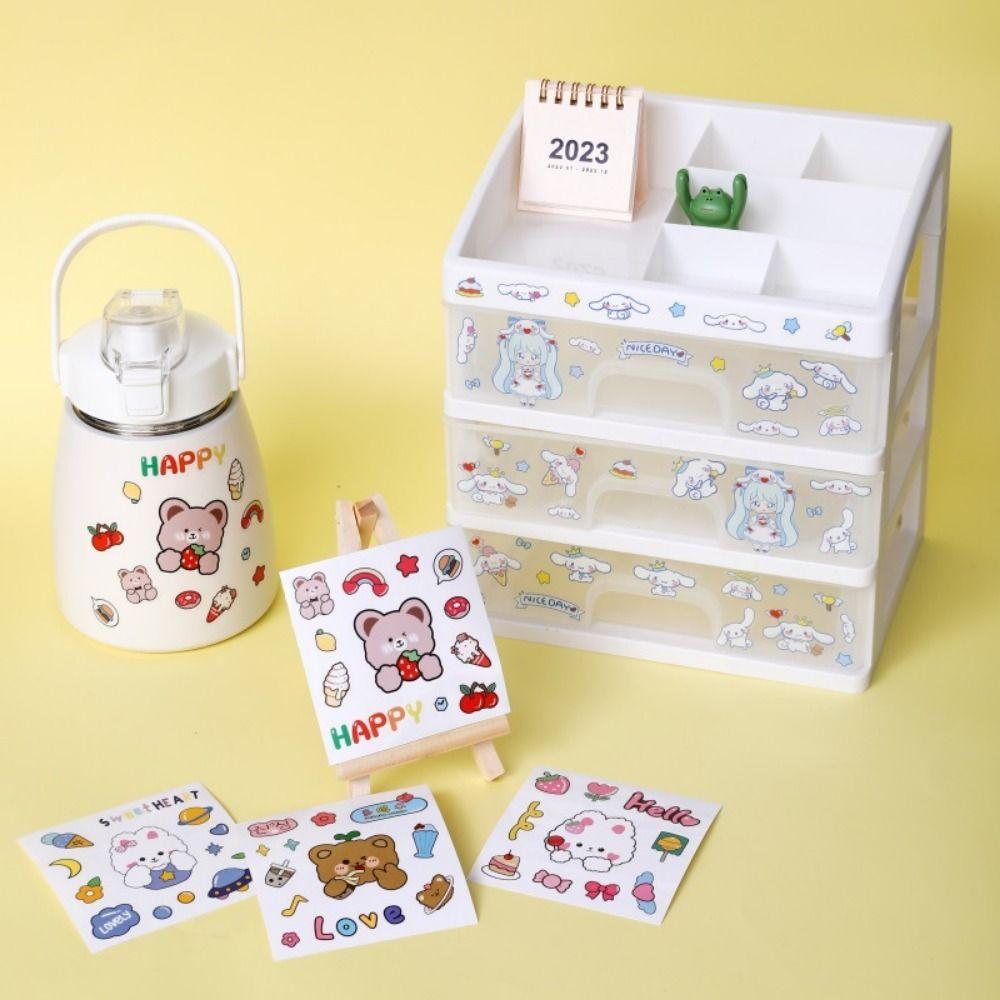 1/10Pcs Colorful PVC Stickers Waterproof Phone Water Bottle Decor For Children Boys Girls