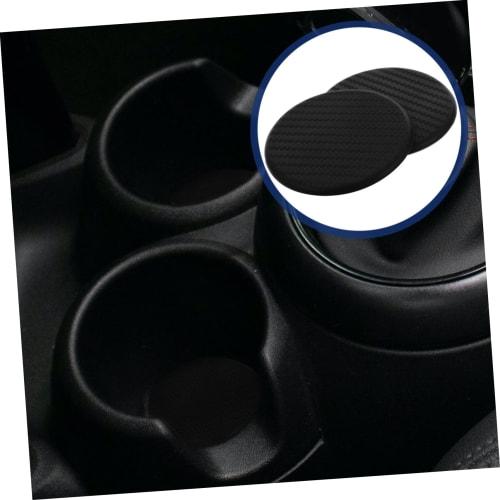 ABOOFAN Wear-Resistant Car Cup Mats, Non-Slip Silicone Coasters for Cars, Convenient for Everyday Use, Universal Cup Holder Compatible, Pack of 4
