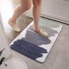 Print Sponge Bathroom Cashmere Thickening Mat Bath Non-slip Carpets In Wash Basin Bathtub  Floor Rug Shower Room Doormat Memory Foam 3D Pad