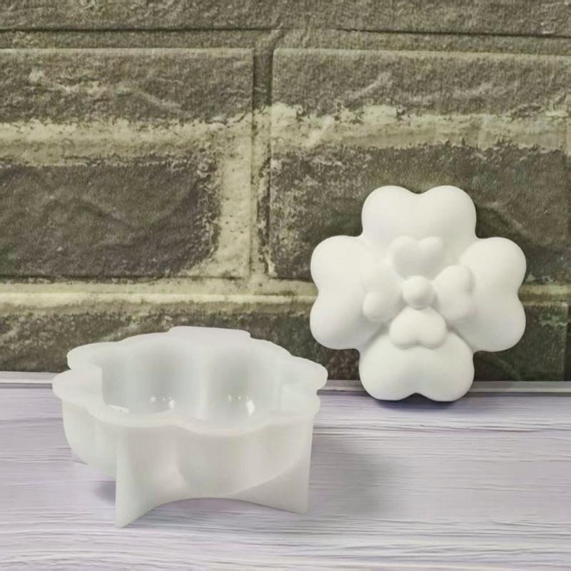 Wiederverwendbare Lebensmittelqualität Silikon Blume Form Form DIY Zement Gips Harze Handwerk Dekorative Wohnaccessoires Ornament