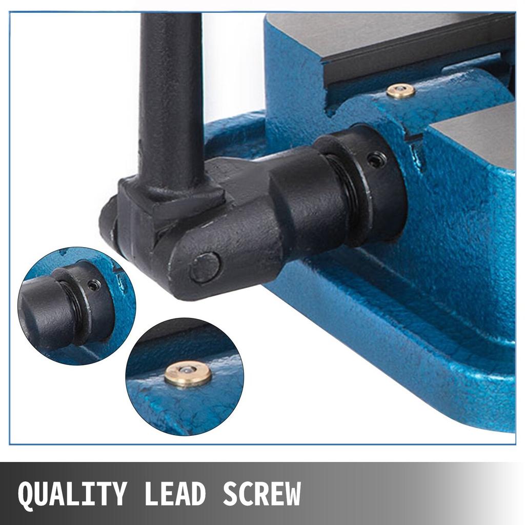 80MM Heavy Duty Milling Vise Bench Clamp Vise High Precision Clamping Vise 3 Inch Jaw Width with 360 Degree Swiveling Base CNC Vise