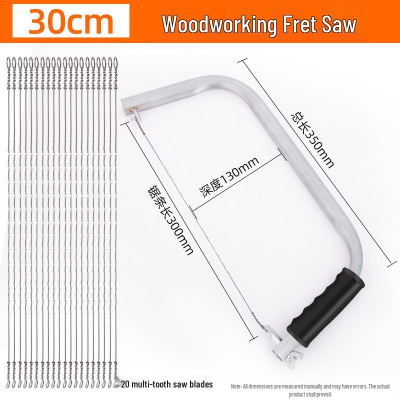 Multi-Function Handheld Pull Saw: Flower, Fret, Wire, and Jigsaw for Woodworking & Household Use