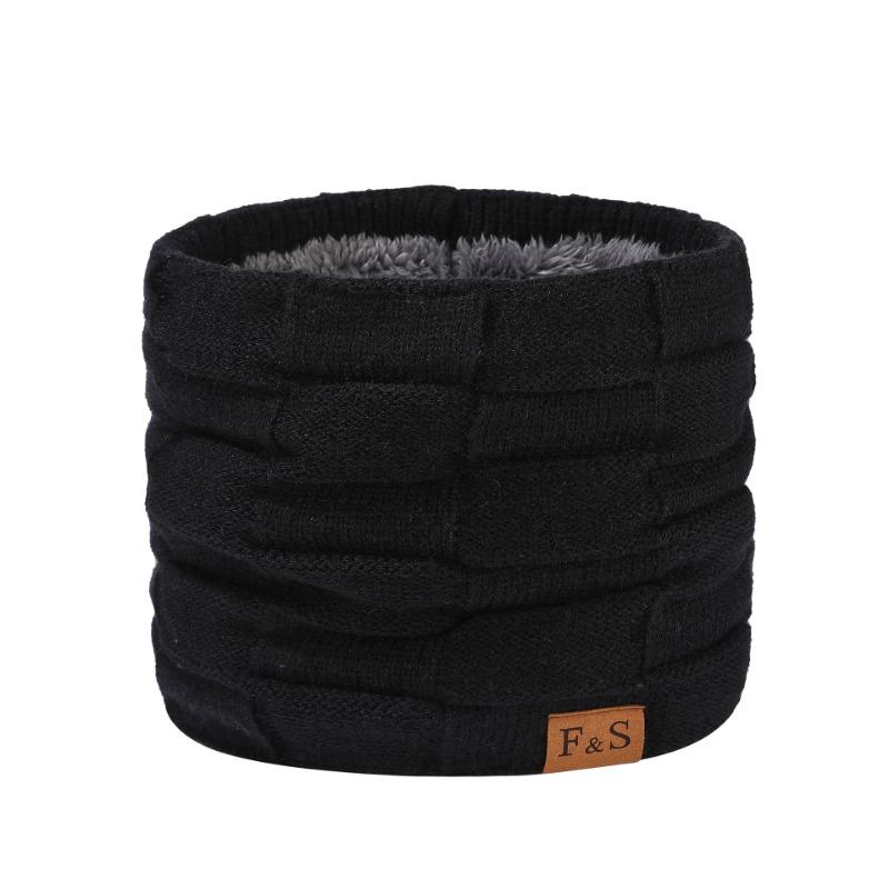 Winter men's velvet scarf fashionable and simple solid color scarf outdoor riding thickened plaid warm neck cover