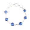 Tanzanite Gemstone 925 Sterling Silver Jewelry Handcrafted Bracelet  For Women RB-14-6