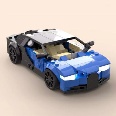 Auto Baustein Bugatti Veyron Chiron Sportwagen Modell Zusammengebautes Spielzeug Kompatibel mit kleinen Partikeln