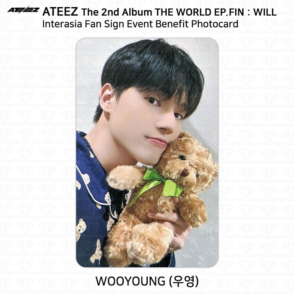 ATEEZ THE WORLD EP.FIN WILL InterAsia Fan Sign Event Benefiz-Fotokarte KPOP