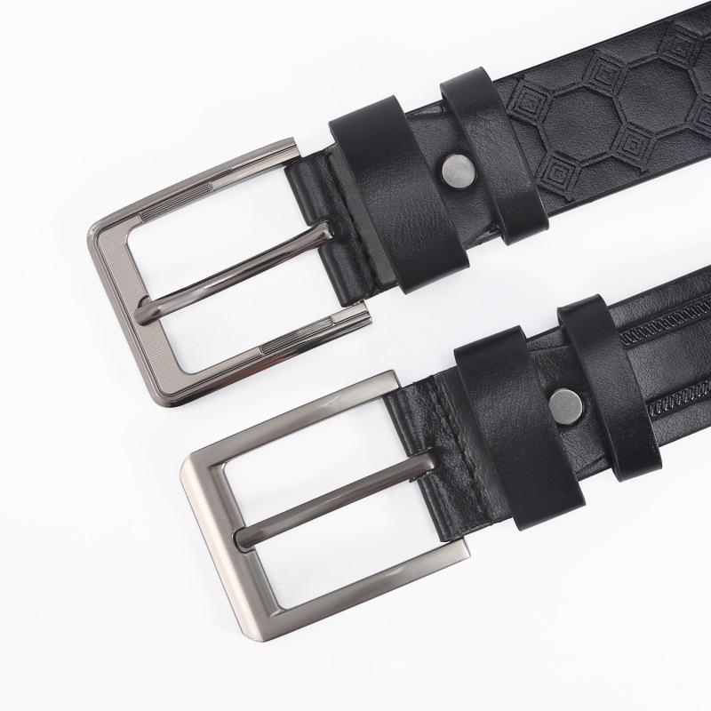 Men's Trendy All-Match PU Belt with Alloy Pin Buckle for Jeans