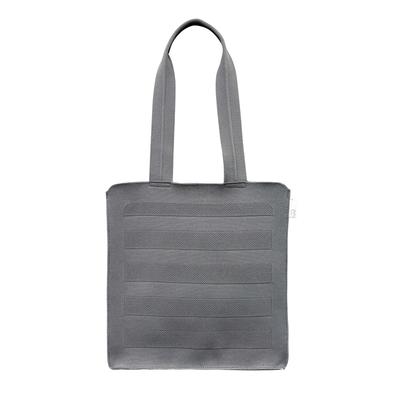 1152 Knit Vertical Tote Bag LT Arcatre Striped [Rootote] ami-A (04 Gray)