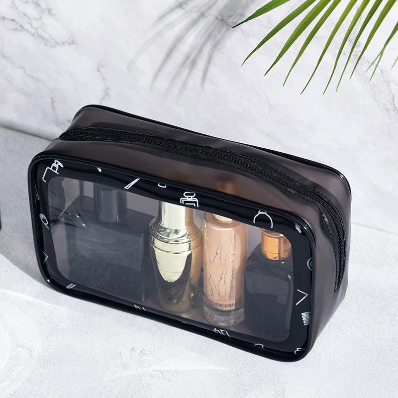 Fashion Transparent PVC Makeup Bag Women's Makeup Storage Bags Wash Bags Travel Storage Bag Waterproof Portable Storage Bags