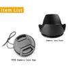 Universal Hood 49mm 52mm 58mm 55mm 62mm 67mm 72mm 77mm 82mm for Canon Nikon Sony Screwed Flower Petal Camera Lens Accessory