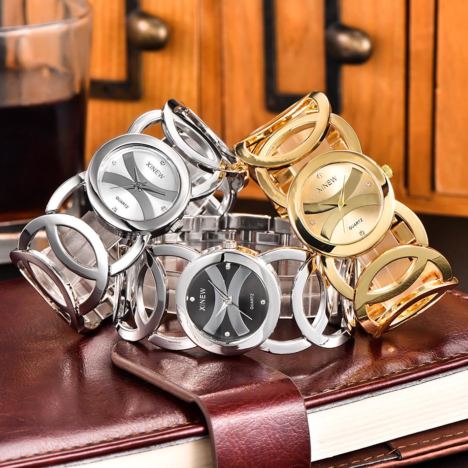 Women's Minimalist Stainless Steel Quartz Watch with Bracelet