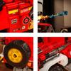 502PCS Red SUV Model Building Blocks Toy Fire Off-road Vehicle Puzzle Bricks Sets Educational Toys Desktop Ornament Gifts
