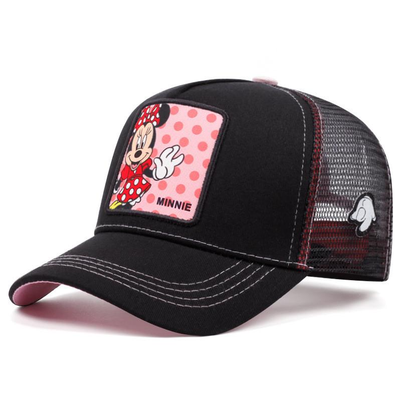 Mickey Mouse Embroidered Baseball Cap With Breathable Mesh For Summer Outdoor Activities