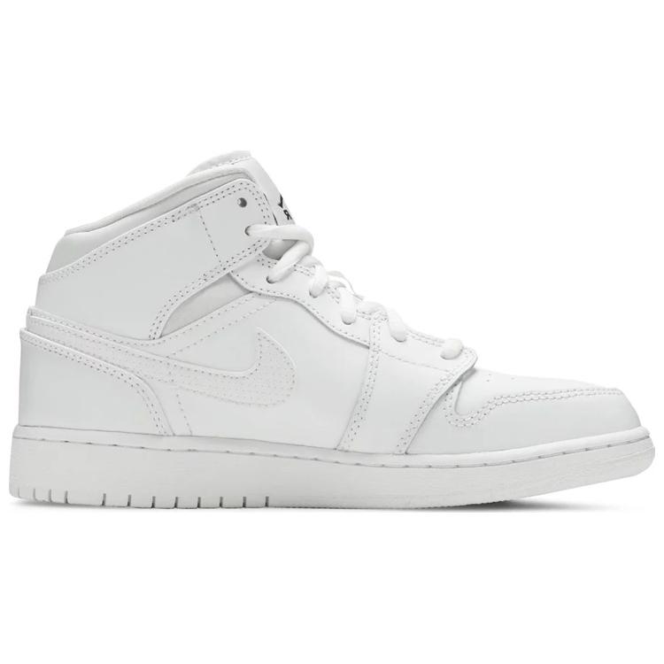 New Jordan 1 Retro Mid White 2017 GS 554725-110