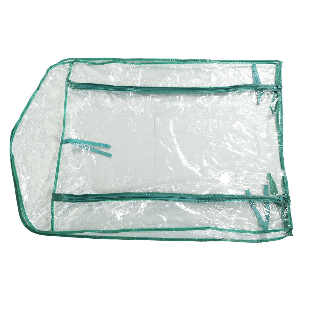 Växthusersättningsskydd Transparent PVC 69x49x92cm Mini Växtskydd för 2 Våningshyllor