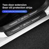 Car Front Rear Door Threshold Stickers Emblem Carbon Fiber For 156 159 147 4C 8C 166 Giulia Giulietta Mito Stelvio GT