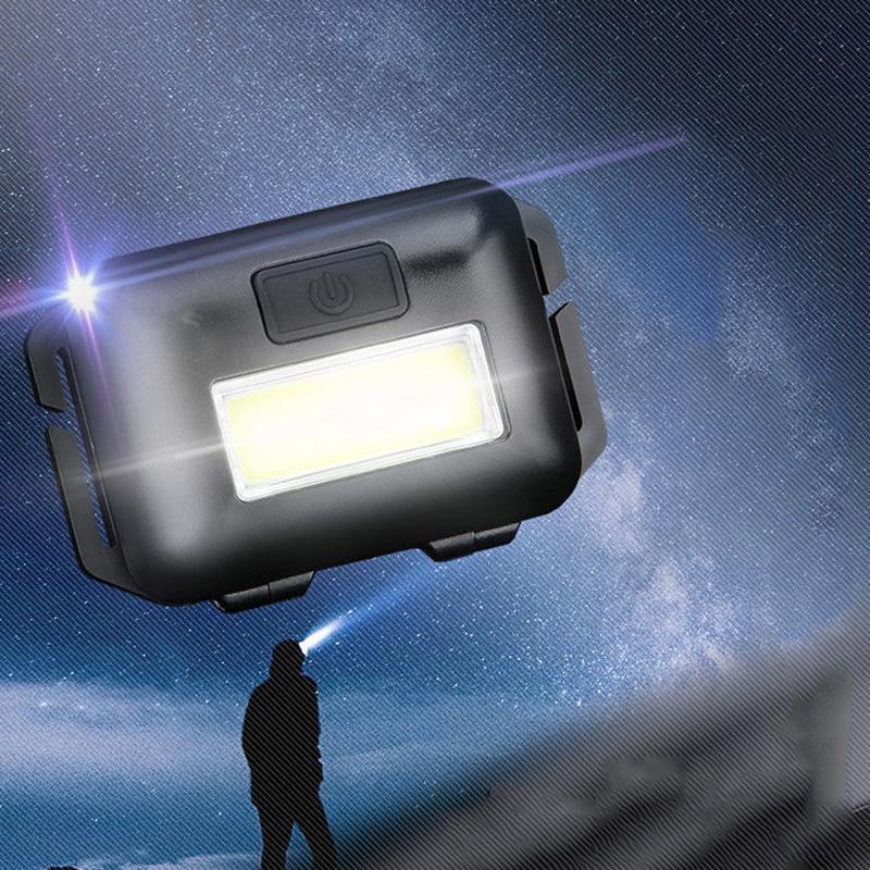 3 Modes Mini Portable COB LED Headlamp Outdoor Waterproof Night Riding Fishing Headlight Battery Powered (no Battery) Headlight