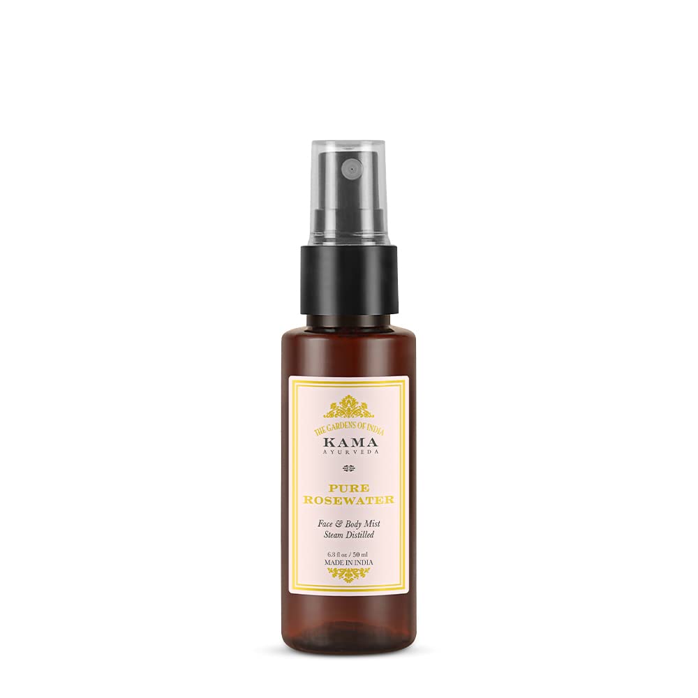 Kama Ayurveda Чистая Розовая Вода Жидкая - Упаковка 1 шт. (50 мл) (Коричневый_Свободный размер)