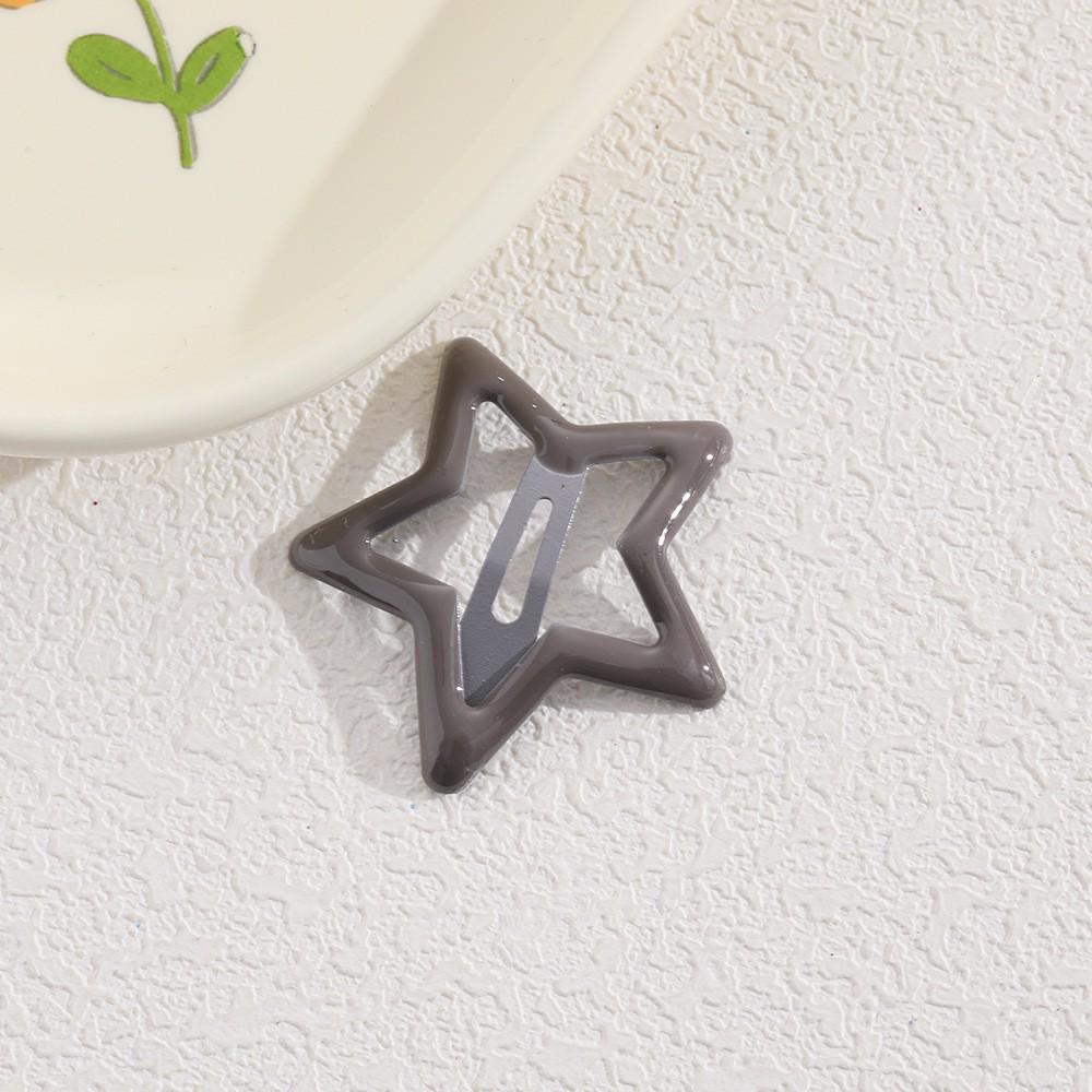 Children's Candy Color Star Hair Clips - Small Size BB Bangs Accessories