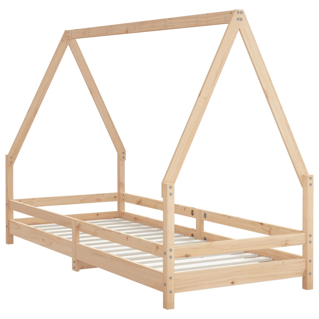 Kids Bed 80 X 200 Cm Solid Pine Wood
