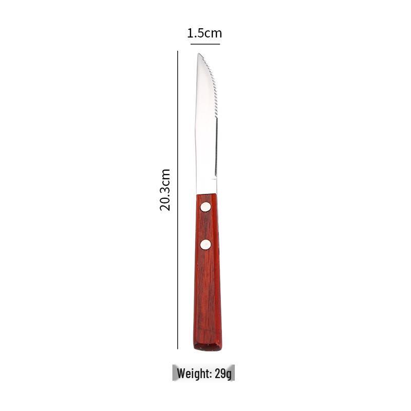 

Rosewood Handle Stainless Steel Flatware Set