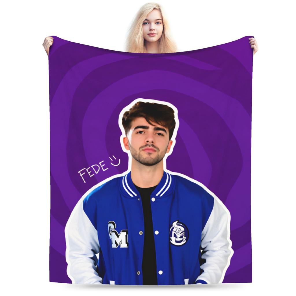 Fede V-Vigevani Soft Warm Blanket Club Misterios Boy Girl Plush Throw Blanket Funny Couch Bed Flannel Bedspread Sofa Bed Cover