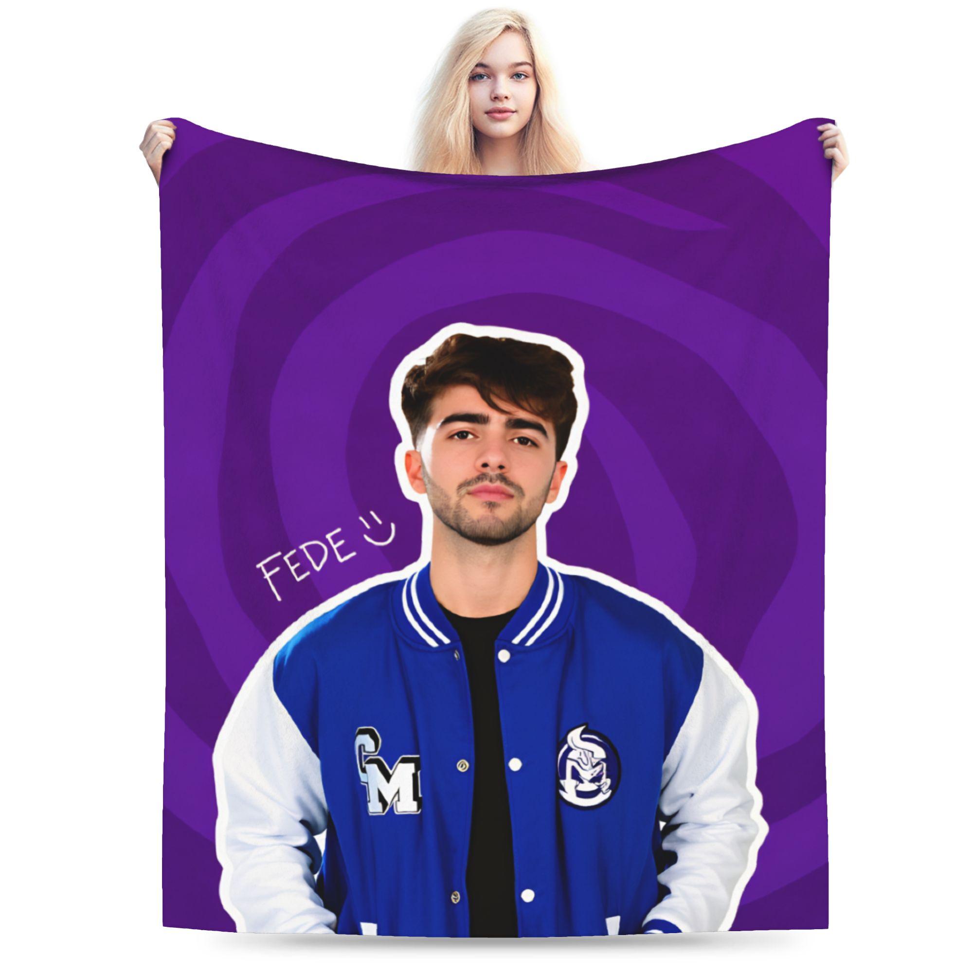 

Fede V-Vigevani Blanket Quality Warm Club Misterios Throw Blanket Winter Kids Adult Living Room Fluffy Bedspread 40x50in