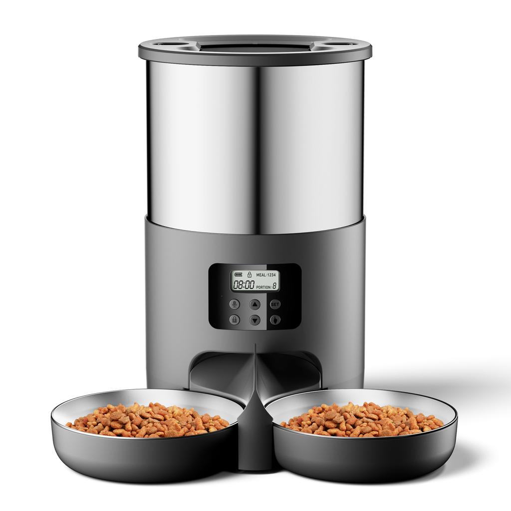 4.5L 5V Pet Feeder Timing  Vioce Smart Automatic Dog Pet Feeder For Cats Dog WIFI APP Intelligent Dry Food Dispenser Dog Bowl