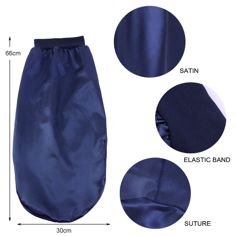 Super elastic wide-brimmed long tube hat, long hair satin nightcap, beauty salon cover hat TJM-446G