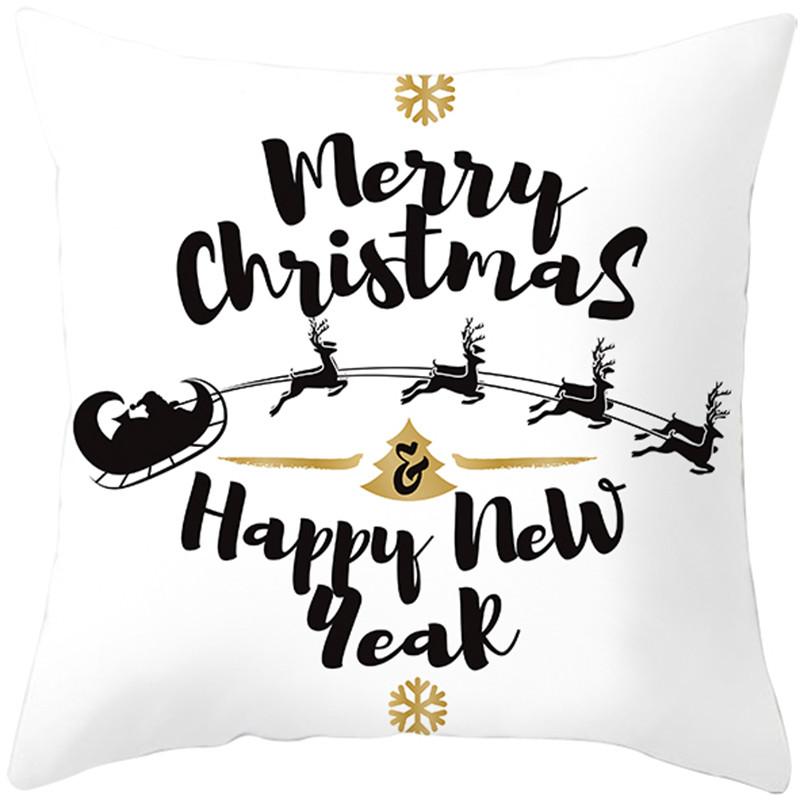 Merry Christmas holiday decoration cushion cover sofa office seat car ornaments bedroom room home  45x45cm