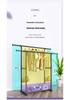 Mobile Floor-Standing Clothes Rack with Wheels: Light Luxury Drying and Hanger Unit for Bedroom