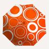 1pc Circles Pattern Auto Folding Umbrella, 8-Rib Sturdy Canopy, Portable Travel Umbrella for Outdoor Use