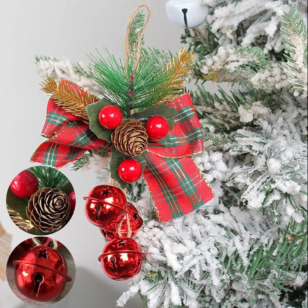 Christmas Bell Ornaments for Christmas Tree Jingle Bell Christmas Tree Hanging Decorations Cute Party Home Craft Bells Gifts