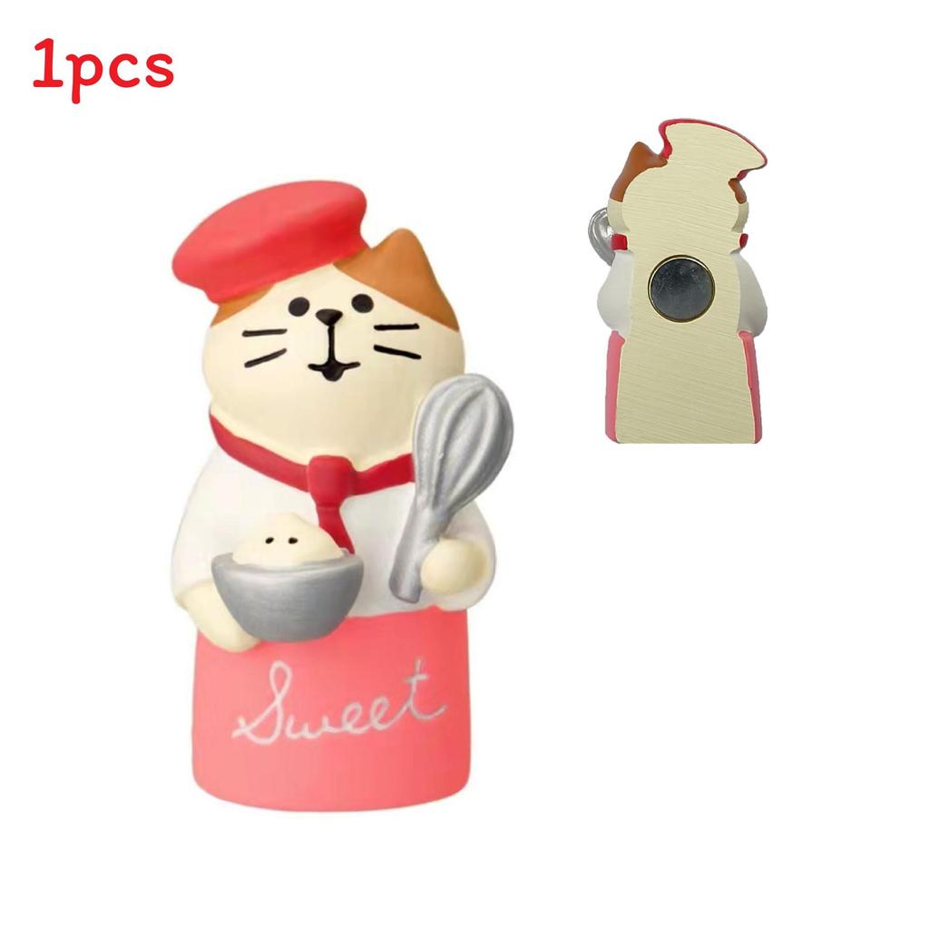 Cat Magnet Fridge Sticker With Strong Magnetic Diy Decor For Kitchen Organization