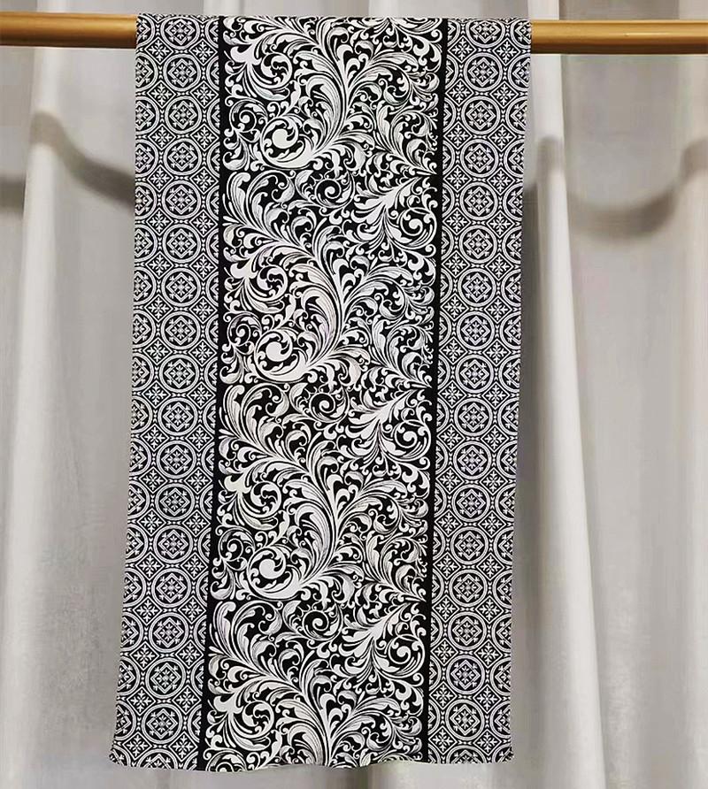 Cashew Flower Series Silk Double Crepe Long Scarf Silk Scarf Women'S Spring And Autumn Versatile Mulberry Silk Scarf Manufacturer