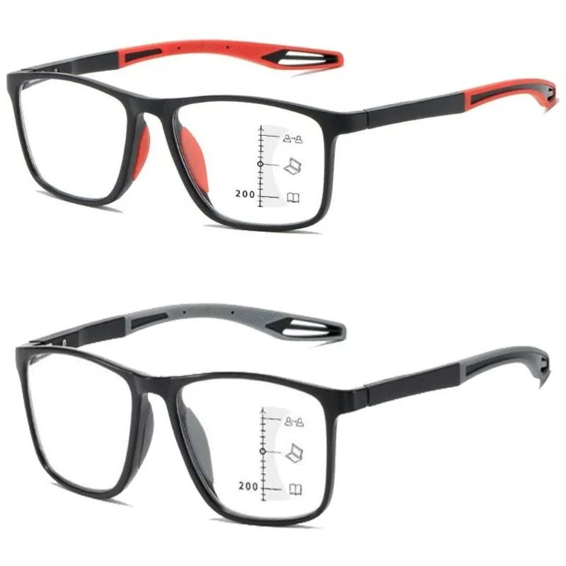 TR90 Ultralight Multifocal Reading Glasses Anti Blue Light Sports Presbyopia Eyeglasses Men Women Progressive Near Far Eyewear